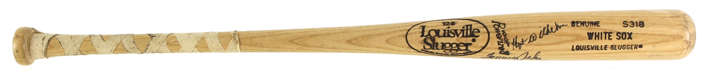 1986-89 Hoyt Wilhelm Tommy John Chicago White Sox Signed Louisville Slugger Professional Model Bat (MEARS LOA/JSA)