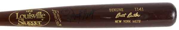 1995 Brett Butler New York Mets Signed Louisville Slugger Professional Model Bat (MEARS LOA/JSA)