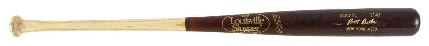 1995 Brett Butler New York Mets Signed Louisville Slugger Professional Model Bat (MEARS LOA/JSA)