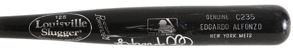 1999-2001 Edgardo Alfonzo New York Mets Signed Louisville Slugger Professional Model Game Used Bat (MEARS LOA/JSA)