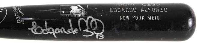 1999-2001 Edgardo Alfonzo New York Mets Signed Louisville Slugger Professional Model Game Used Bat (MEARS LOA/JSA)