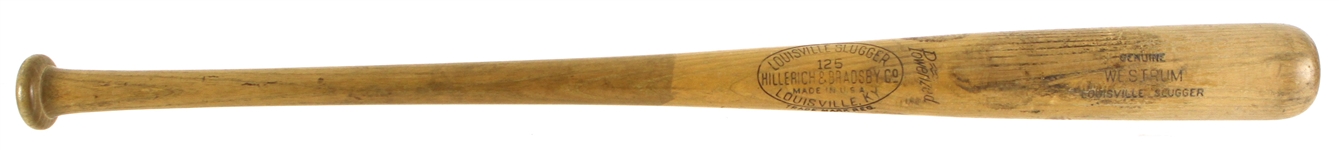 1946-47 Wes Westrum New York Giants H&B Louisville Slugger Professional Model Game Used Bat (MEARS A8 & PSA/DNA GU 8)
