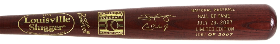 2007 MLB Hall of Fame Induction Class (Tony Gwynn, Cal Ripken Jr.) Louisville Slugger Commemorative Bat 1061/2007