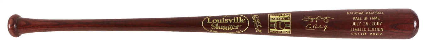 2007 MLB Hall of Fame Induction Class (Tony Gwynn, Cal Ripken Jr.) Louisville Slugger Commemorative Bat 1061/2007