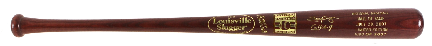 2007 MLB Hall of Fame Induction Class (Tony Gwynn, Cal Ripken Jr.) Louisville Slugger Commemorative Bat 1060/2007