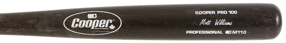 1980s-90s Matt Williams San Francisco Giants Cooper Professional Model Game Used Bat (MEARS LOA)