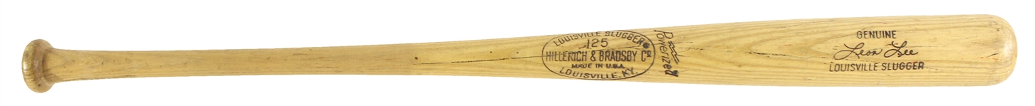 1973-75 Leon Lee Minor Leagues H&B Louisville Slugger Professional Model Game Used Bat (MEARS LOA)