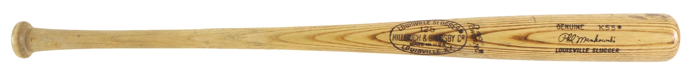 1977-79 Phil Mankowski Detroit Tigers H&B Louisville Slugger Professional Model Game Used Bat (MEARS LOA)