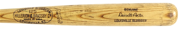 1973-75 Darrell Porter Milwaukee Brewers H&B Louisville Slugger Professional Model Game Used Bat (MEARS LOA)