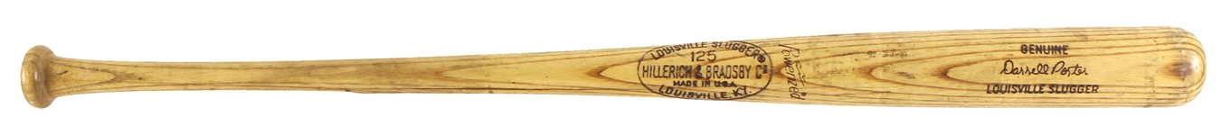 1973-75 Darrell Porter Milwaukee Brewers H&B Louisville Slugger Professional Model Game Used Bat (MEARS LOA)