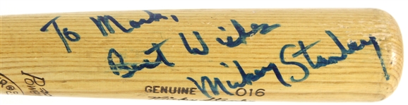 1977-78 Mickey Stanley Detroit Tigers Signed H&B Louisville Slugger Professional Model Game Used Bat (MEARS LOA/JSA)