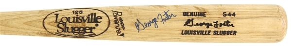 1983-86 George Foster New York Mets Signed Louisville Slugger Professional Model Game Used Bat (MEARS LOA/JSA)