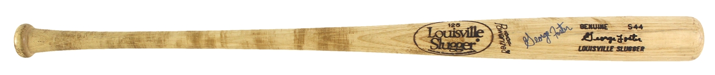 1983-86 George Foster New York Mets Signed Louisville Slugger Professional Model Game Used Bat (MEARS LOA/JSA)