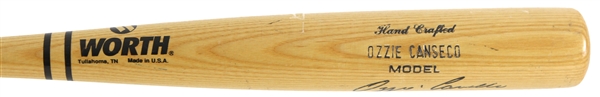 1992-93 Ozzie Canseco St. Louis Cardinals Signed Worth Professional Model Bat (MEARS LOA/JSA)