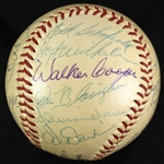 1957 St. Louis Cardinals Multi Signed ONL Giles Baseball w/ 18 Signatures Including Stan Musial, Hoyt Wilhelm, Wally Moon & More (JSA)