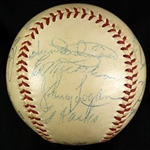 1957 St. Louis Cardinals Multi Signed ONL Giles Baseball w/ 18 Signatures Including Stan Musial, Hoyt Wilhelm, Wally Moon & More (JSA)