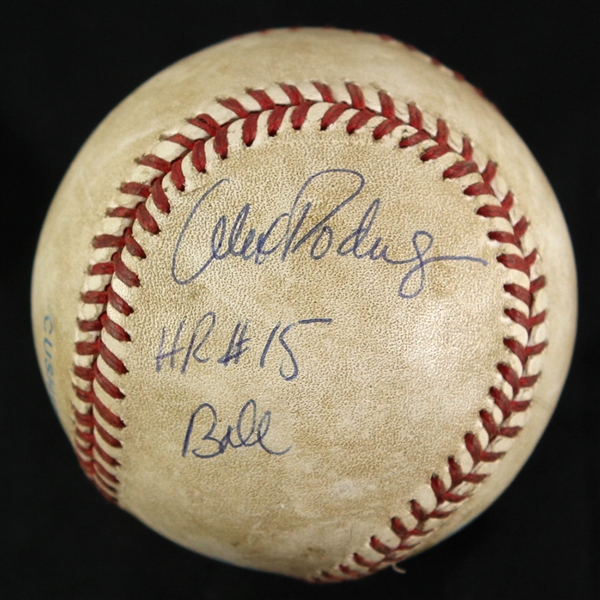 1996 (May 31) Alex Rodriguez Seattle Mariners Signed OAL Budig Game Used Home Run Baseball (MEARS LOA/JSA) #15 Career