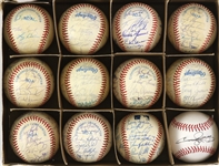 1980's-90' Team Signed Baseball Collection - Lot of 12 (JSA)