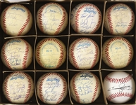 1980's-90' Team Signed Baseball Collection - Lot of 12 (JSA)