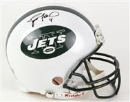 2008 Brett Favre New York Jets Signed Full Size Helmet (JSA)