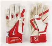 2012 Mike Trout Los Angeles Angels Game Worn Nike Batting Gloves (MEARS LOA) Rookie of the Year Season