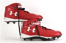 2012 Bryce Harper Washington Nationals Under Armour Cleats (MEARS LOA)