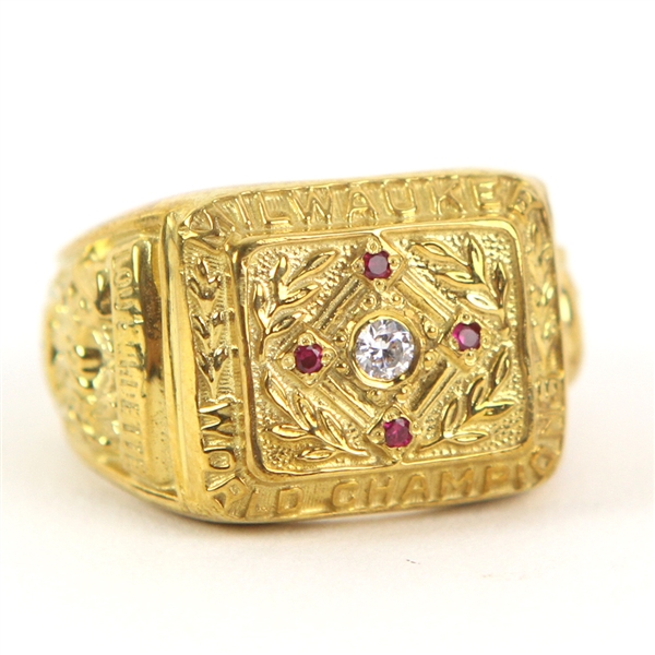 1957 Lou Burdette Milwaukee Braves World Series Ring (Replica)