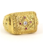 1957 Lou Burdette Milwaukee Braves World Series Ring (Replica)