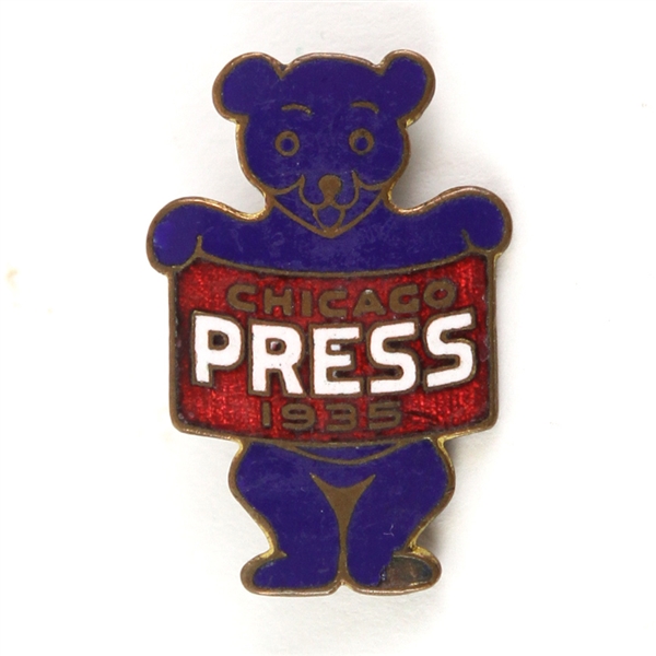 1935 Chicago Cubs Press Pin (World Series Season)