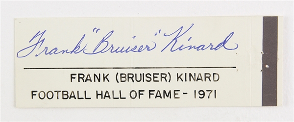 1970s Frank "Bruiser" Kinard Brooklyn Dodgers Signed Cut (JSA)