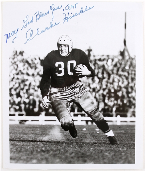 1960s Clark Hinkle Green Bay Packers Signed 8" x 10" Photo (JSA)