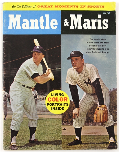 1961 Mickey Mantle Roger Maris New York Yankees Great Moments In Sports Magazine