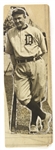 1915 Ty Cobb Detroit Tigers 2.5" x 7.5" Mounted Photo