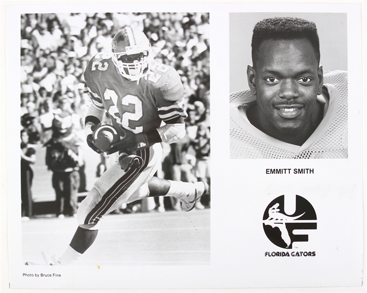 1988 Emmitt Smith Florida Gators 8" x 10" Promotional Photo