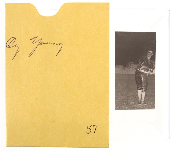 1901-07 Cy Young Boston Red Sox 1.5" x 2.75" Photo Negative