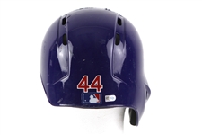 2016 Anthony Rizzo Chicago Cubs Game Worn HR Batting Helmet (MEARS LOA/MLB Hologram) World Series Season