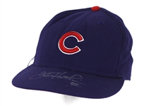 2004-05 LaTroy Hawkins Chicago Cubs Signed Game Worn Cap (MEARS LOA/JSA)