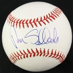1990-92 Tom Selleck Magnum PI Signed OAL Brown Baseball (JSA)