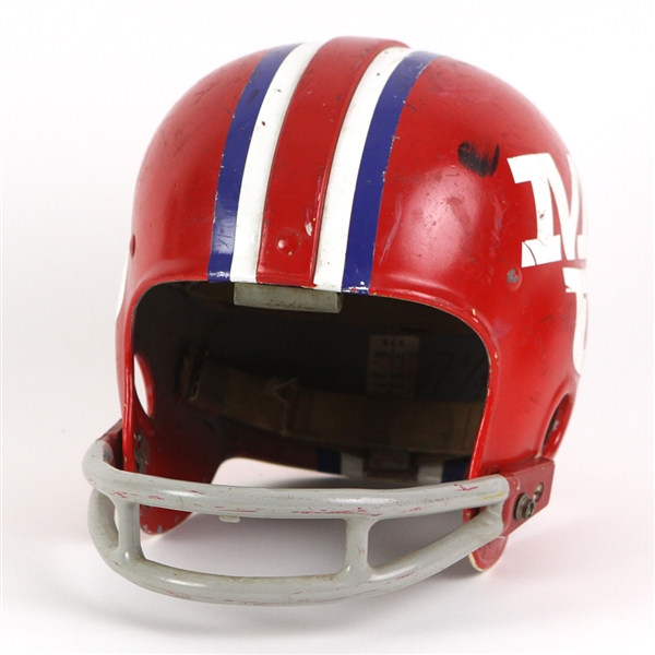 1960s MU Game Worn Riddell Football Helmet w/ 6 Strap Suspension System (MEARS LOA)