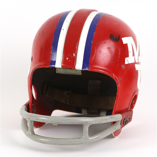1960s MU Game Worn Riddell Football Helmet w/ 6 Strap Suspension System (MEARS LOA)