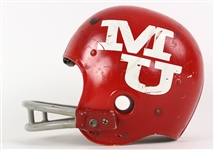 1960's MU Game Worn Riddell Football Helmet w/ 6 Strap Suspension System (MEARS LOA)