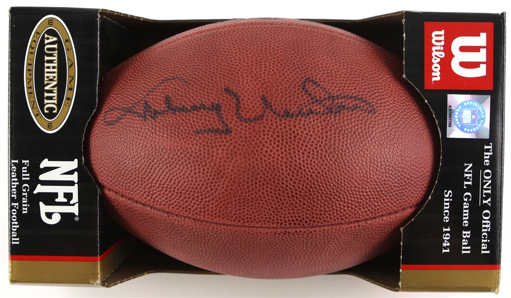 1990s Johnny Unitas Baltimore Colts Signed ONFL Tagliabue Football (JSA)
