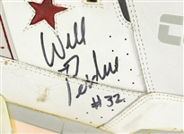 1988-95 Will Perdue Chicago Bulls Signed Game Worn Converse Sneakers (MEARS LOA/JSA)