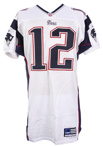 2000 Tom Brady New England Patriots Road Jersey (MEARS LOA) Rookie Season
