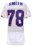 1993-94 Bruce Smith Buffalo Bills Game Worn Road Jersey (MEARS LOA)