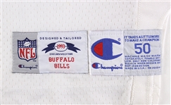 1993-94 Bruce Smith Buffalo Bills Game Worn Road Jersey (MEARS LOA)