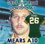 1975 Joe Rudi Oakland Athletics Game Worn Green Alternate Jersey (MEARS A10)