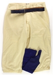 1956 Roy Camapnella (Attributed) Brooklyn Dodgers Uniform Elements - Lot of 3 w/ Pants, Belt, Stirrup 