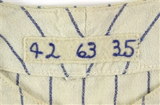 1963-65 Al Moran New York Mets Game Worn Home Jersey (MEARS LOA)