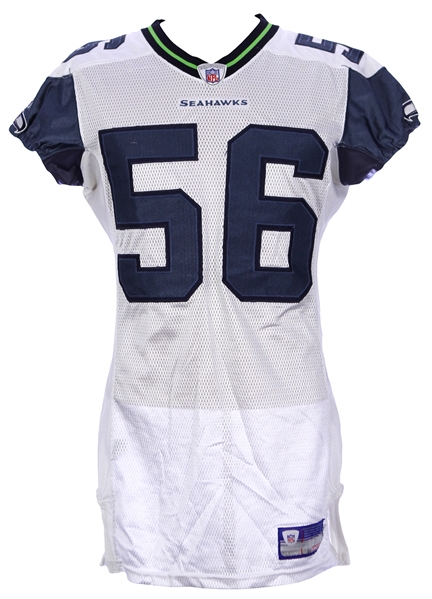 2003 Chike Okeafor Seattle Seahawks Road Jersey (MEARS LOA)